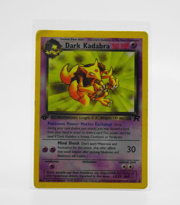 Dark Kadabra 1St Edition 39/82