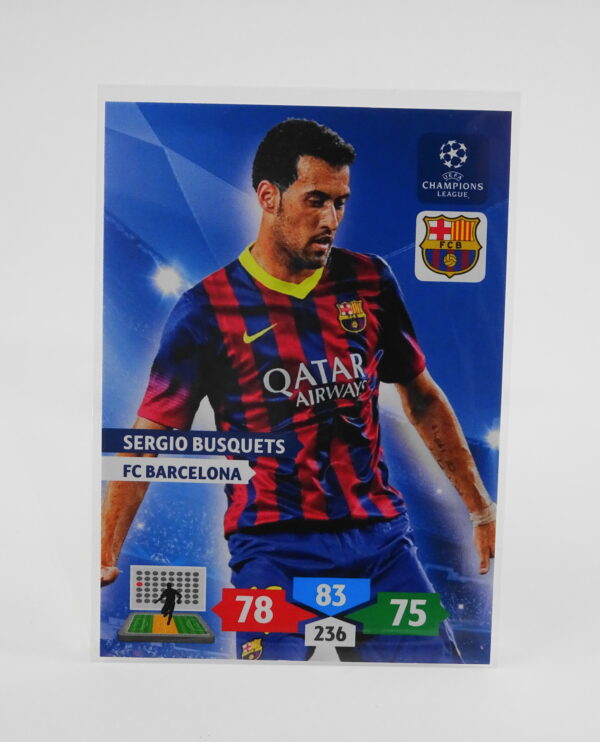 Sergio Busquets - UEFA Champions League XL Adrenalyn 2013-14